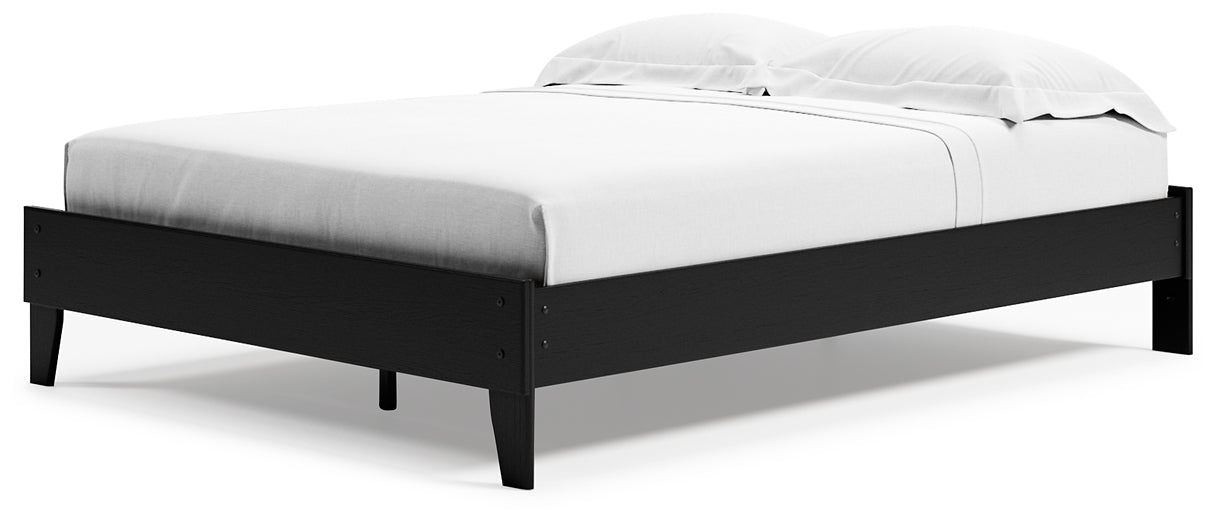 Ashley Express - Finch Queen Platform Bed with Dresser and Chest