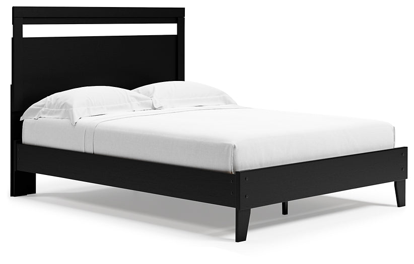 Ashley Express - Finch Queen Panel Platform Bed with Dresser, Chest and 2 Nightstands