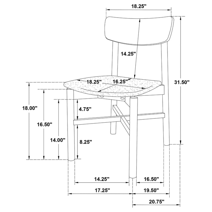 Parkridge 7-piece 59-inch Wood Dining Set White Washed