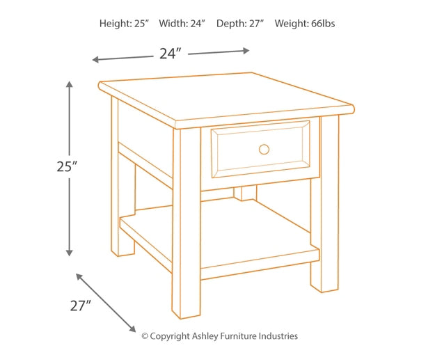 Ashley Express - Tyler Creek Rectangular End Table