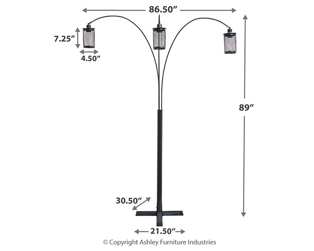 Ashley Express - Maovesa Metal Arc Lamp (1/CN)