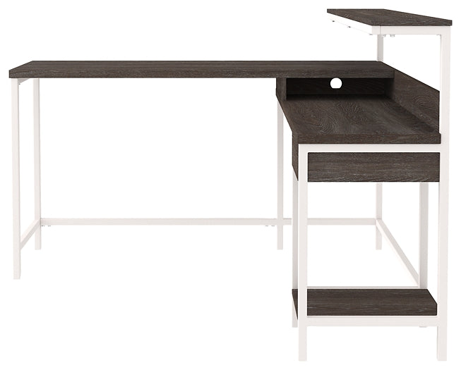 Ashley Express - Dorrinson L-Desk with Storage