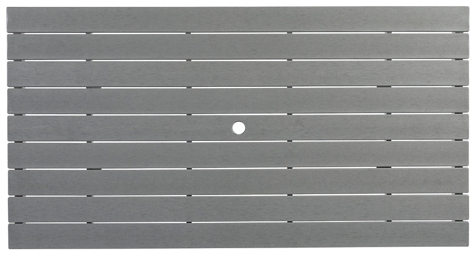 Transville RECT COUNTER TABLE W/UMB OPT