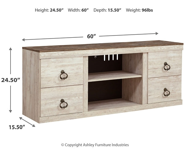 Ashley Express - Willowton LG TV Stand w/Fireplace Option