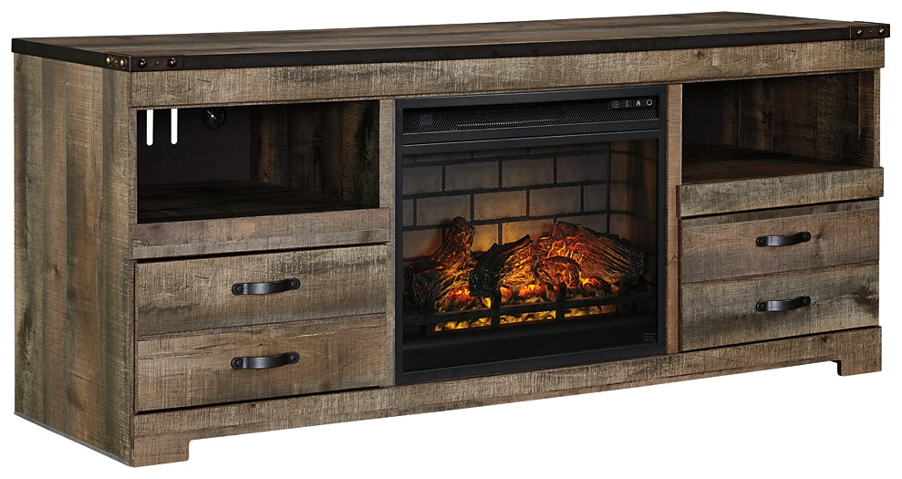 Trinell 63" TV Stand with Electric Fireplace