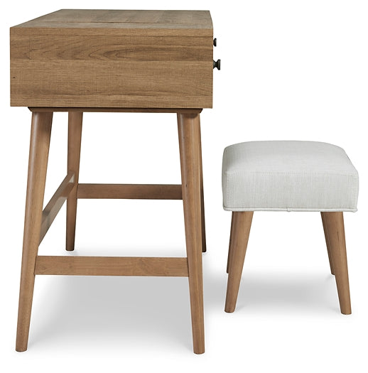 Ashley Express - Thadamere Vanity/UPH Stool (2/CN)