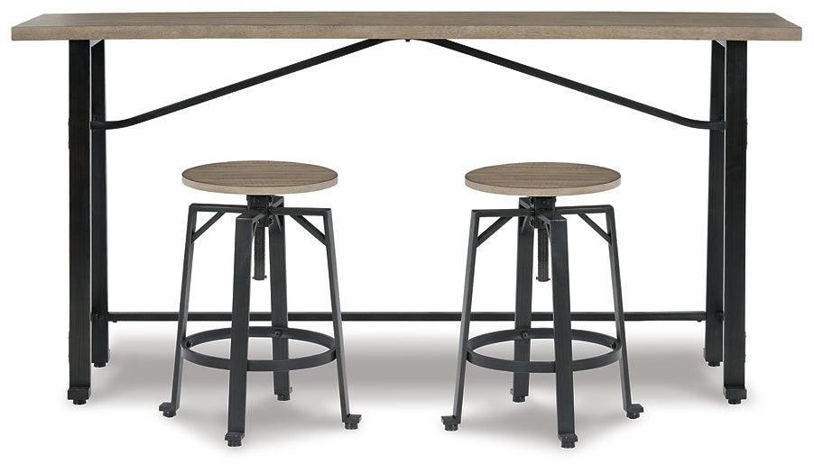 Ashley Express - Lesterton Counter Height Dining Table and 2 Barstools