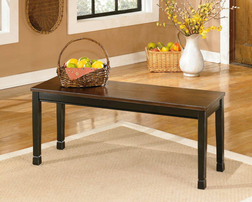 Ashley Express - Owingsville Dining Table and 4 Chairs and Bench