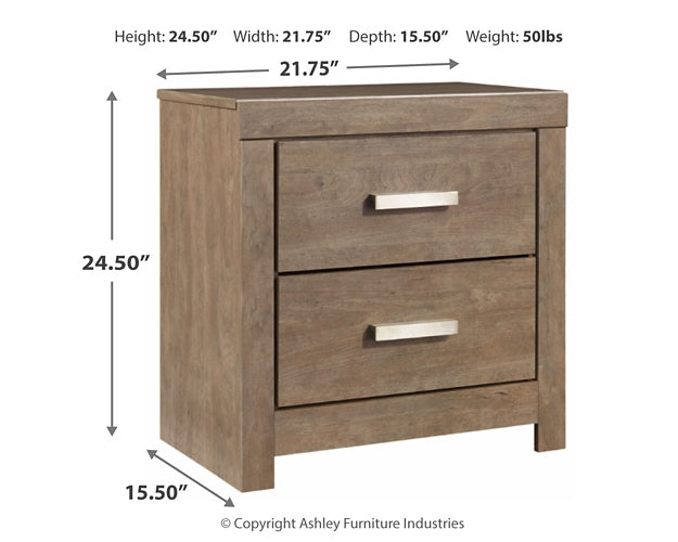 Culverbach Full Panel Bed with Mirrored Dresser, Chest and 2 Nightstands