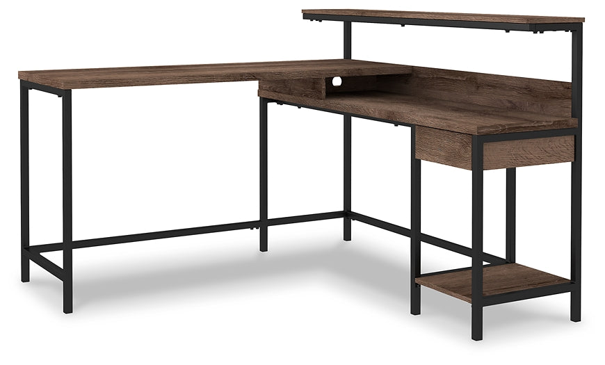 Ashley Express - Arlenbry L-Desk with Storage