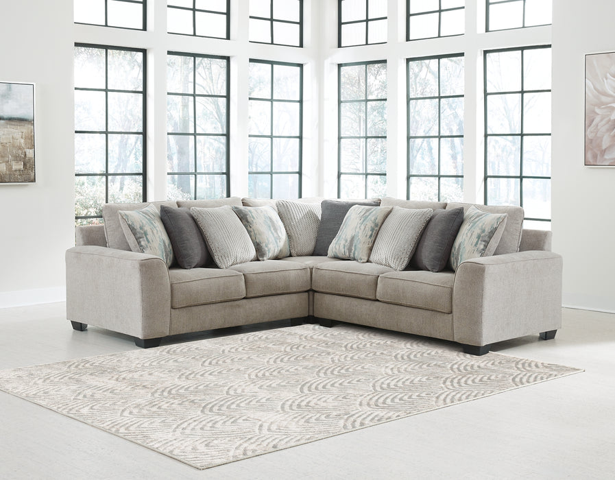 Ardsley 3-Piece Sectional with Ottoman