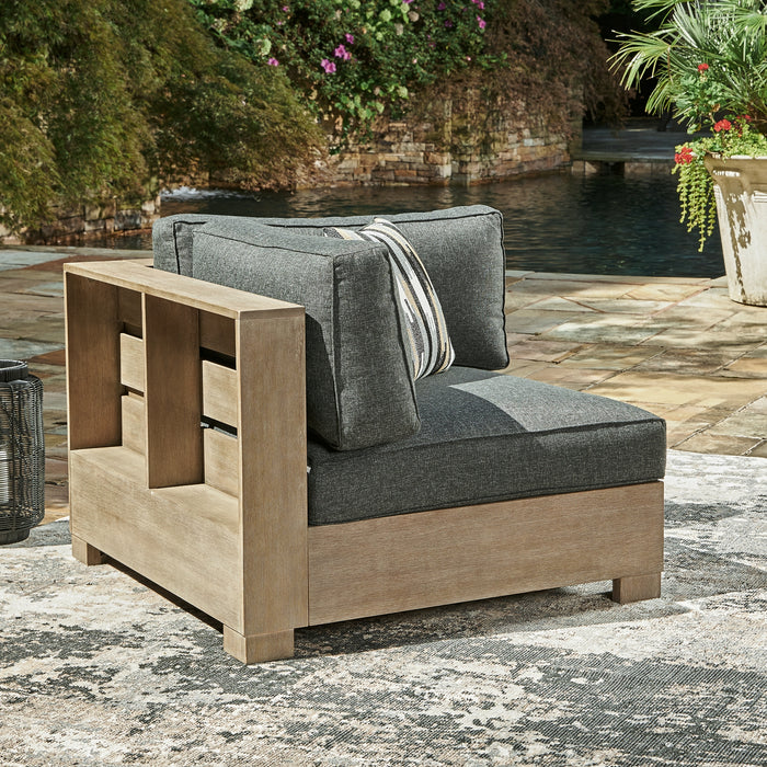 Citrine Park 4-Piece Outdoor Sectional with Ottoman