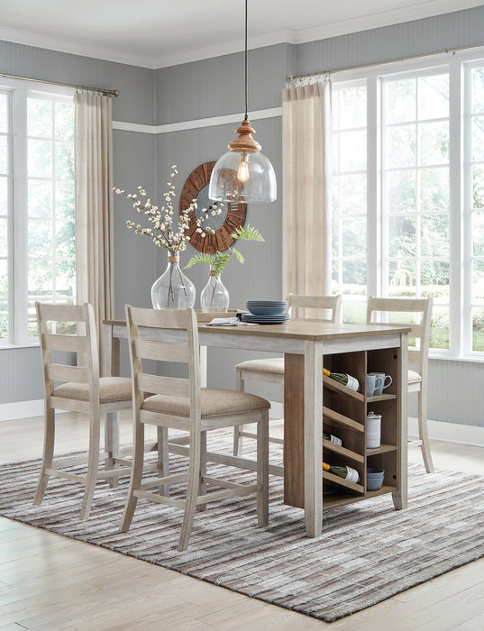 Ashley Express - Skempton Counter Height Dining Table and 4 Barstools