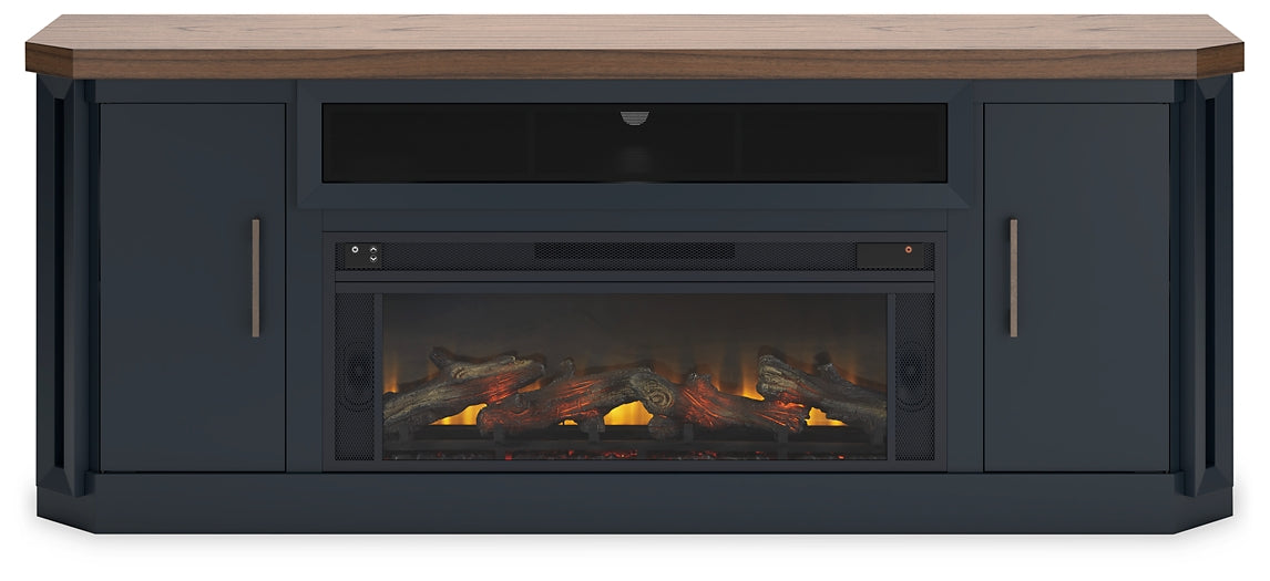 Landocken 83" TV Stand with Electric Fireplace