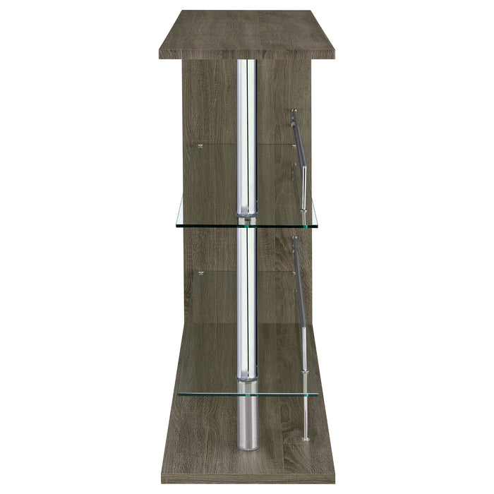 Prescott Rectangular Home Bar Table Weathered Grey