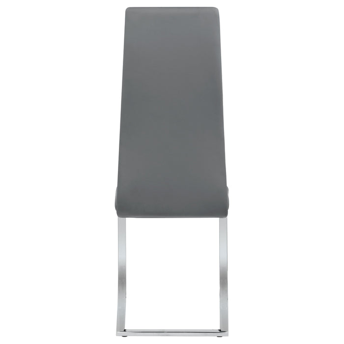 Montclair Upholstered Dining Side Chair Grey (Set of 4)