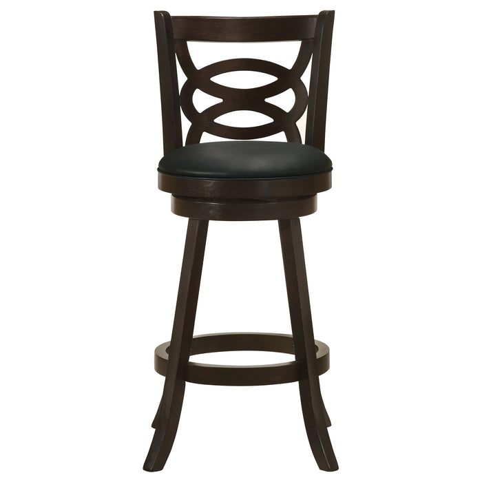 Calecita Wood Swivel Bar Stool Cappuccino (Set of 2)