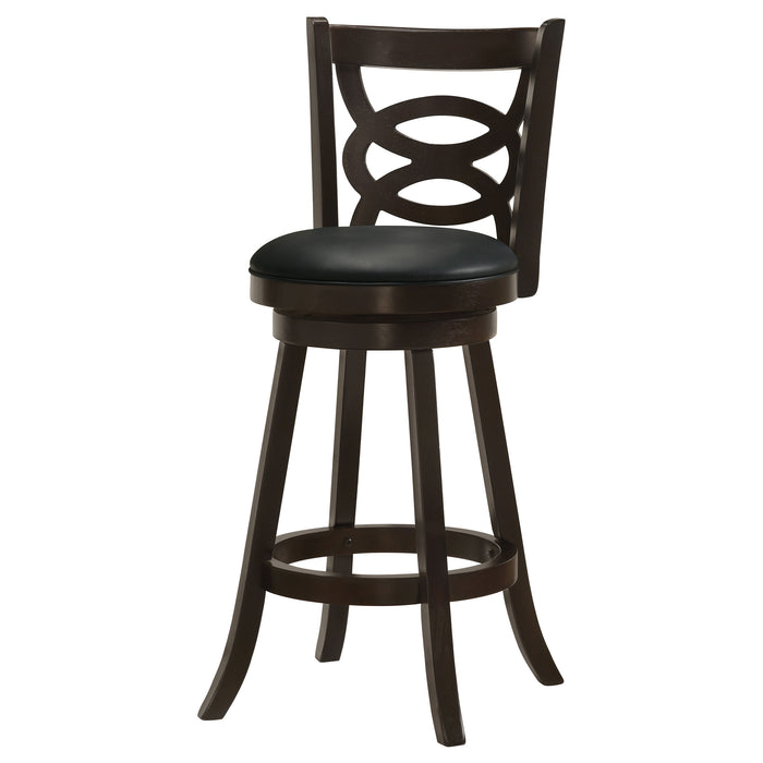 Calecita Wood Swivel Bar Stool Cappuccino (Set of 2)