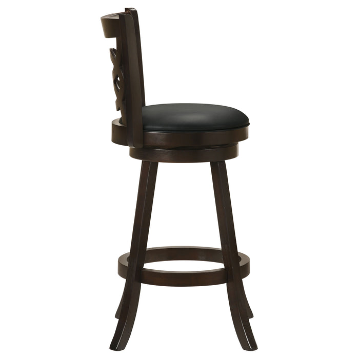 Calecita Wood Swivel Bar Stool Cappuccino (Set of 2)