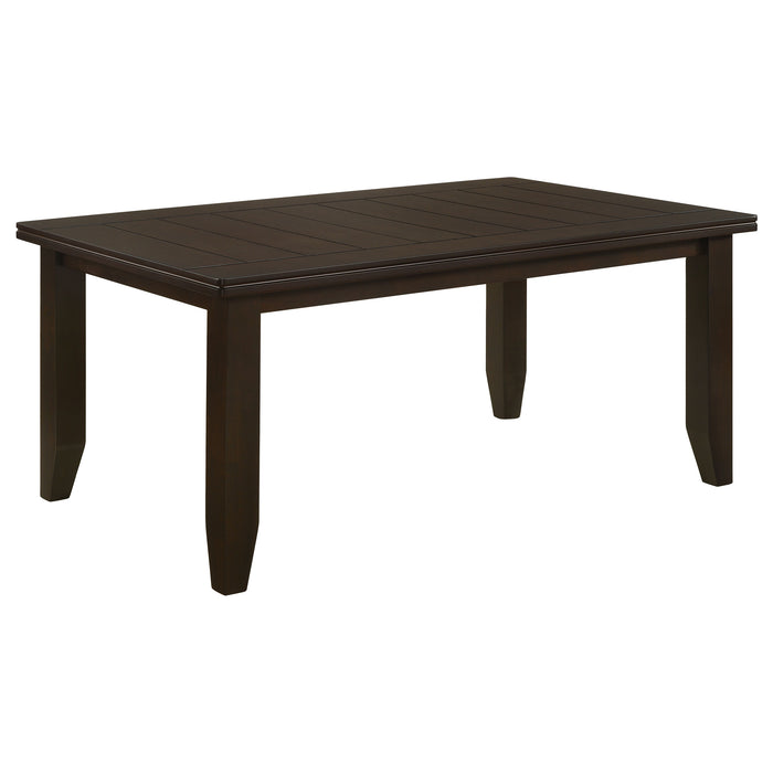 Dalila Rectangular 66-inch Wood Dining Table Cappuccino