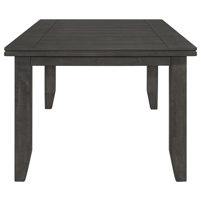 Dalila 5-piece Rectangular Dining Table Set Dark Grey