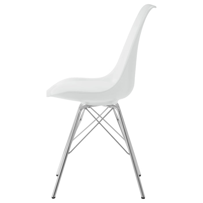 Juniper Polypropylene Dining Side Chair White (Set of 2)