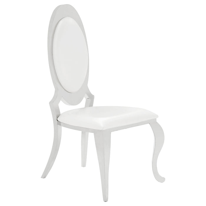 Anchorage Upholstered Dining Chair Cream White (Set of 2)