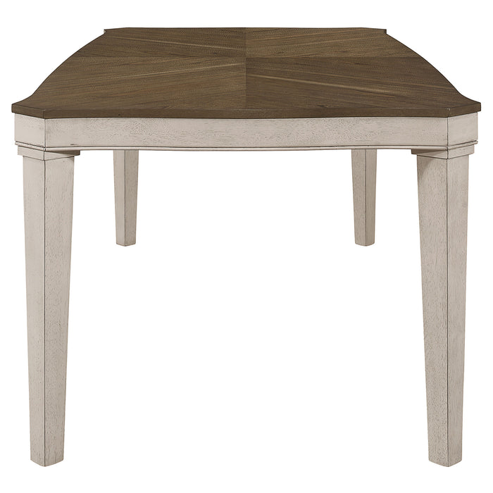 Ronnie Rectangular 79-inch Wood Dining Table Rustic Cream