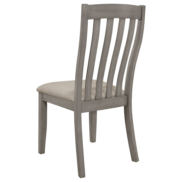 Nogales Wood Dining Side Chair Coastal Grey (Set of 2)