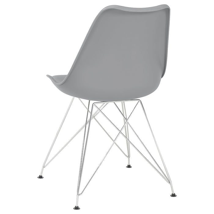 Juniper Polypropylene Dining Side Chair Grey (Set of 2)