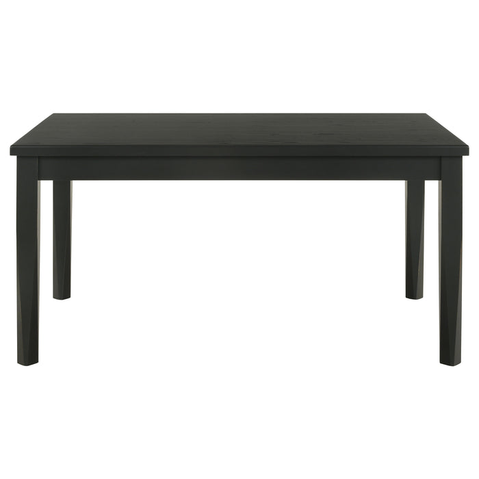 Appleton Rectangular 59-inch Dining Table Washed Black