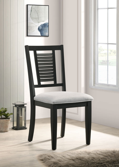 Appleton Wood Dining Side Chair Washed Black (Set of 2)