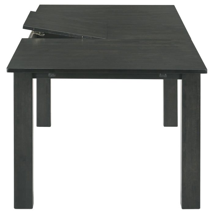 Jakob Rectangular 83-inch Extension Leaf Dining Table Black