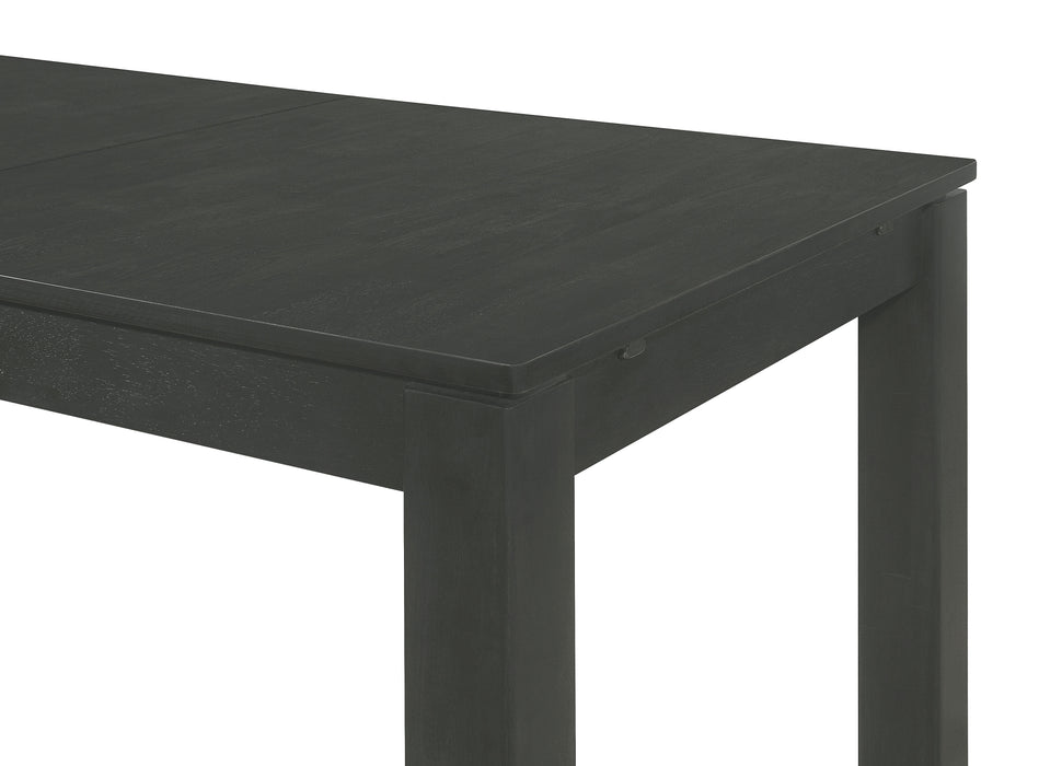 Jakob Rectangular 83-inch Extension Leaf Dining Table Black