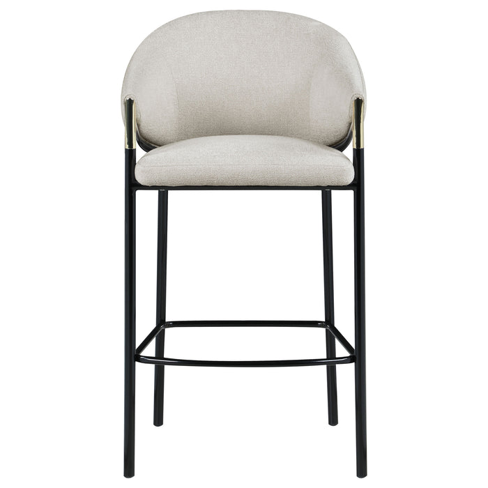 Chadwick Fabric Upholstered Bar Chair Beige (Set of 2)