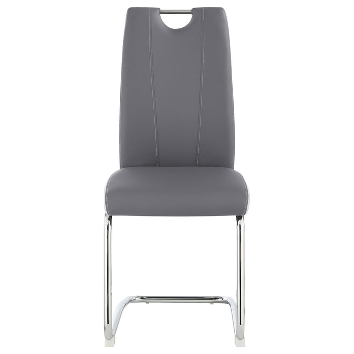 Brooklyn Upholstered Dining Side Chair Grey (Set of 4)