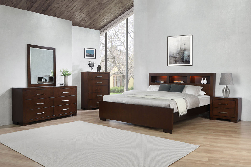 Jessica 4-piece California King Bedroom Set Cappuccino