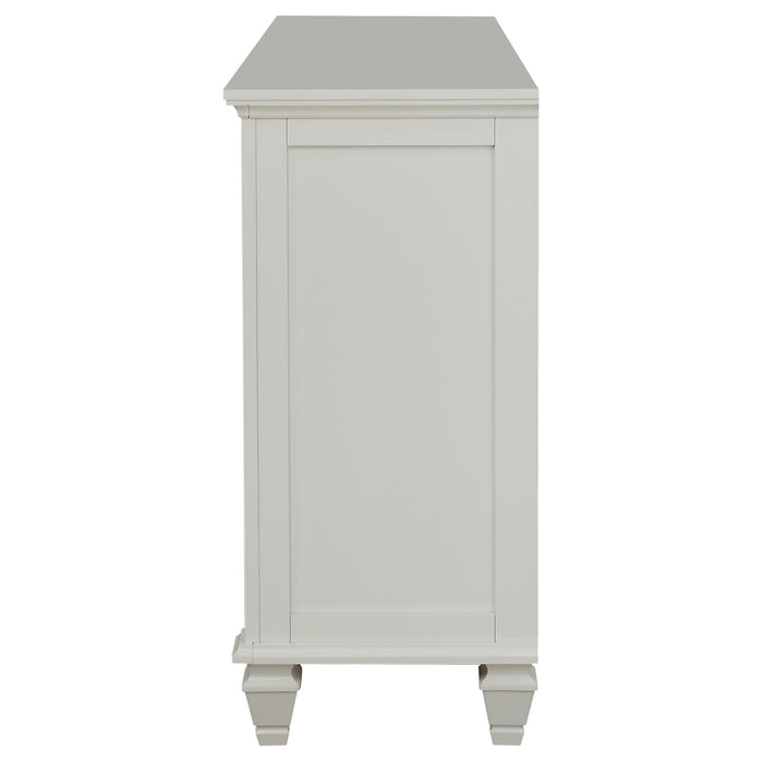 Sandy Beach 11-drawer Dresser Cream White