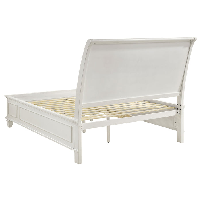 Sandy Beach 5-piece Queen Bedroom Set Cream White