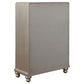 Bling Game 6-drawer Bedroom Chest Metallic Platinum