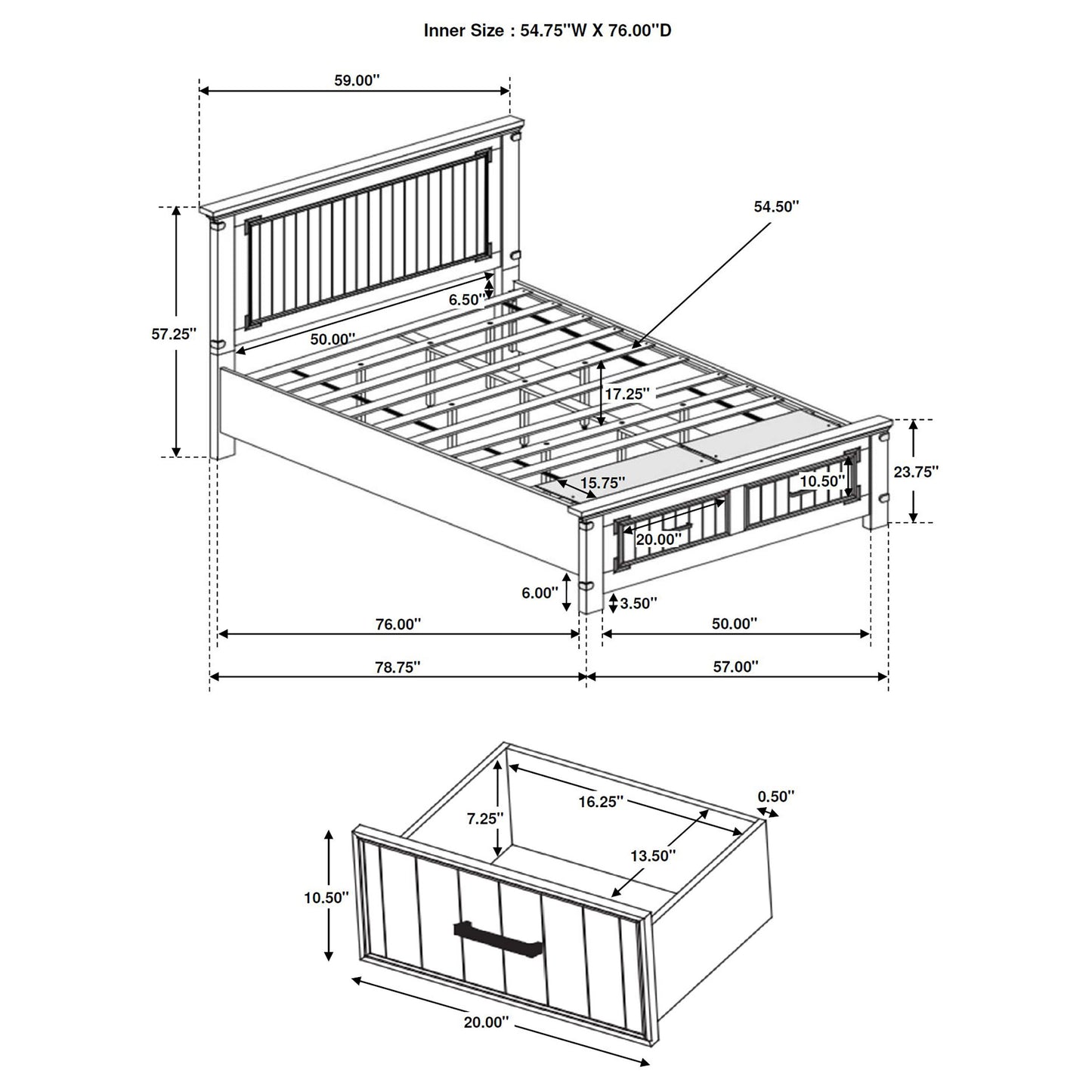 Brenner 5-piece Full Bedroom Set Rustic Honey