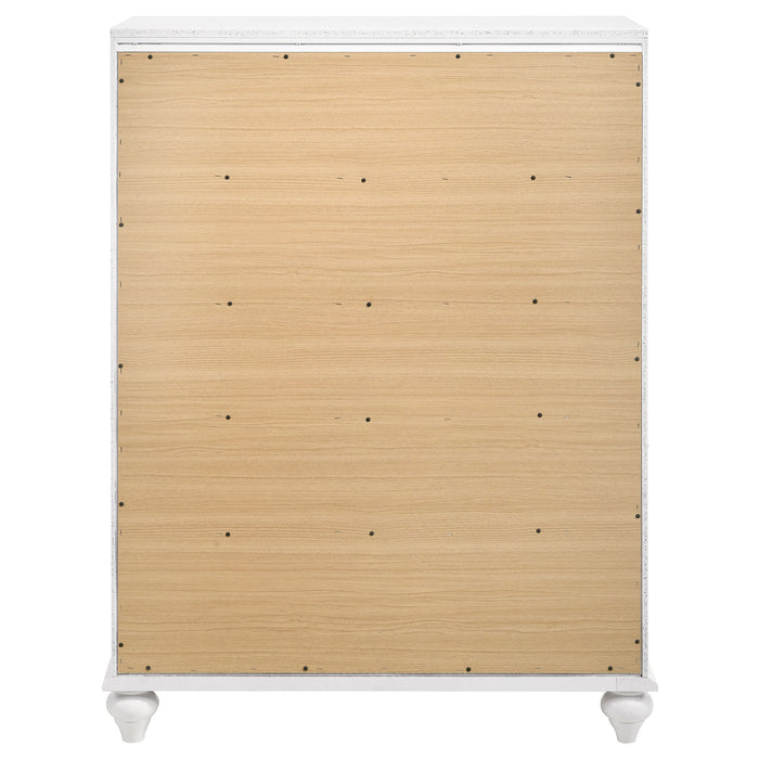 Barzini 5-drawer Bedroom Chest White