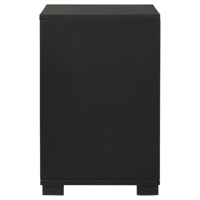 Blacktoft 2-drawer Nightstand Black