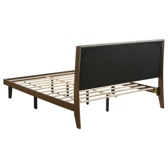 Mays Wood Queen Panel Bed Walnut