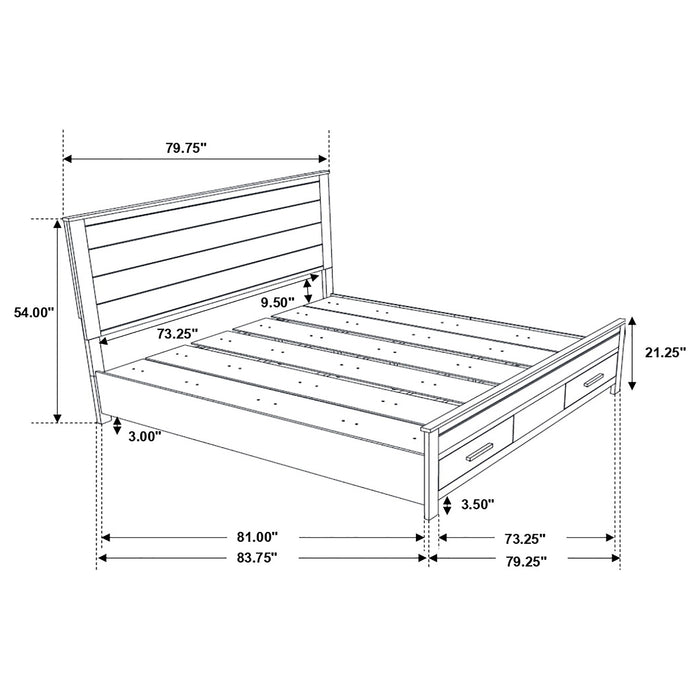 Woodmont 4-piece Eastern King Bedroom Set Golden Brown