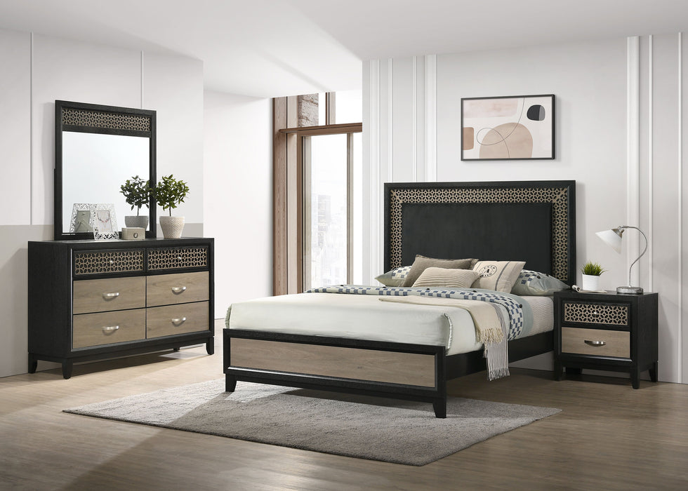 Valencia 4-piece Eastern King Bedroom Set Black