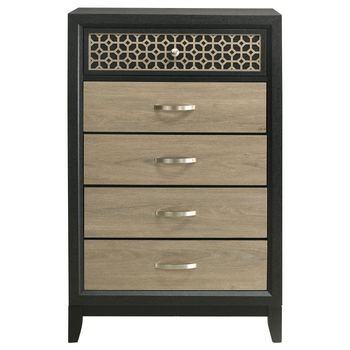 Valencia 5-drawer Bedroom Chest Black