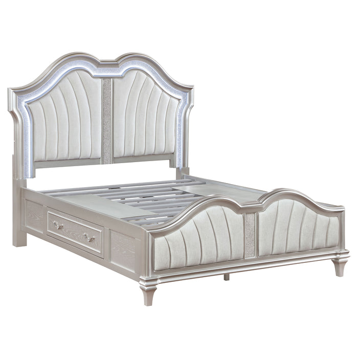 Evangeline 5-piece California King Bedroom Set Silver Oak