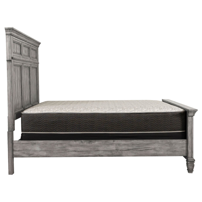 Avenue Wood California King Panel Bed Weathered Grey