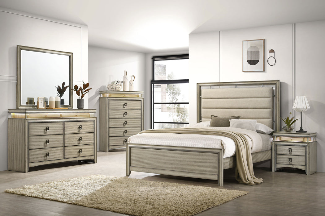 Giselle 6-drawer Bedroom Chest Rustic Beige